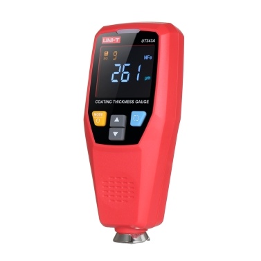 UNI-T Dual Purpose Paint Coating Thickness Gauge Digital Coatings Thickness Tester 0～1750μm for Ferrous Substrate / Non-Ferrous Substrate Measurement
