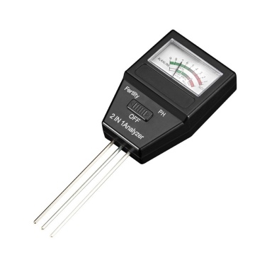 2 in 1 Soil PH Fertility Analyzer Pointer Type Multifunction Soil Tester Portable Soil Microelement PH Meter for Greenhouse Garden Lawn Farm Orchard