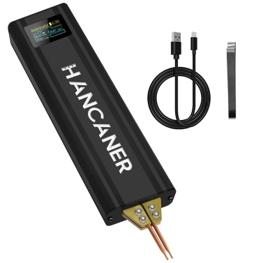 HANCANER 80 Gears of Power Adjustable Spots Welding Machine Control Board Digital Display for Welding Cylindrical Lithium Battery Nickel-metal Hydride Batteries Nickel-cadmium Cell and 0.1-0.2mm Nicke
