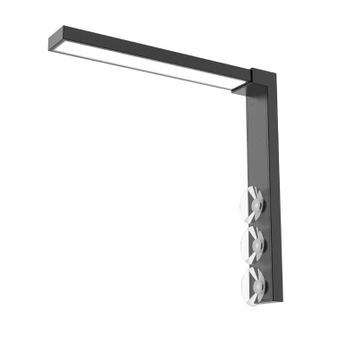 ABS Small Fish Bowl LED Light Desktop Aquarium Algae Aquatic Plants Light Dual Mode Switching Aquarium Fill Light Three Suction Cups Fixed