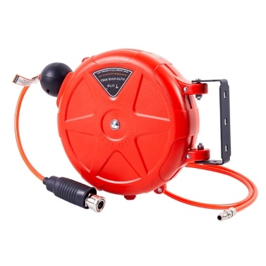 8mm Automatic Retractable Hose Reel Car Wash Garden Irrigation Water Tube Holder Wall Mount High Pressure Waterpipes Roller Self-Locking Water Drum