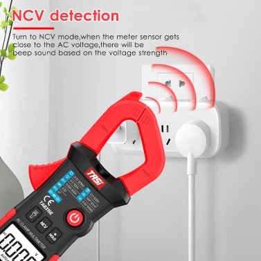 TASI TA8315E Digital Clamp Meter Multimeter Professional Tester True RMS Multimeter Mini Multifunctional Tester OHM NCV DC/AC Voltage Meter