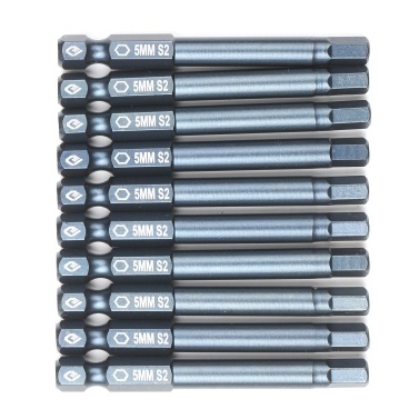 10pcs 1/4 Inch Hex Shank Magnetic Screwdriver Bits Set 65mm S2 Alloy Steel Hex Head Screwdriver Bits Professional Chamfered Ended Security Bit Tamper Proof Screw Tool Hand Tool H6.3x65mmxTS8