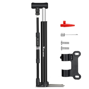WEST BIKING 120PSI Bike Pump with Gauge Air Pump for Bike Tire Inflator Cycling Accessories Bicycle Pump