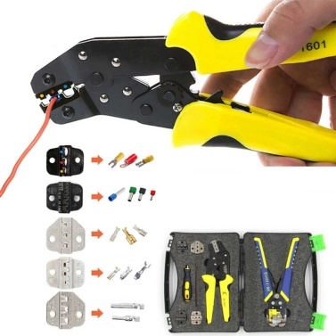 JX-D 5301 Ratchet Crimper Plier Crimping Tool Cable Wire Stripper Kit for Electrical Maintenance