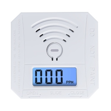 Electrochemical Sensor Carbon Monoxide Gases Leakage Detector Unit 3-digit LCD Display Sound and Light Alarm LED Indicator Lights with Fault Self-Test Low Battery Reminder Memory Functions