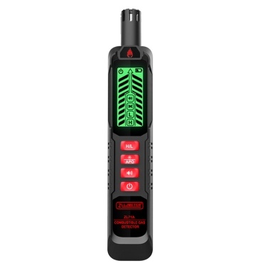 Handheld Combustible Gases Leak Detector Natural Gases Leakage Tester Portable Combustible Gases Concentration Test Meter Gases Sniffer Test with Sound Light Alarm Function