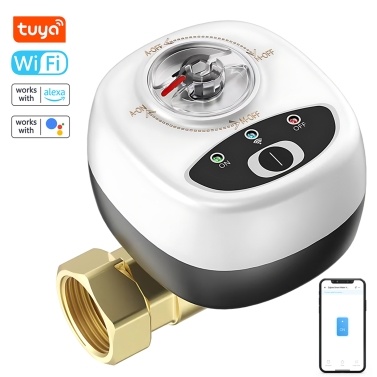 EWeLink WiFi Watervalve Automatic Switch Intelligent Ball Valve IP65 Waterproof Rating Wireless Remote APP Control Compatible with Alexa Google Assistant and Salute for Voice Control