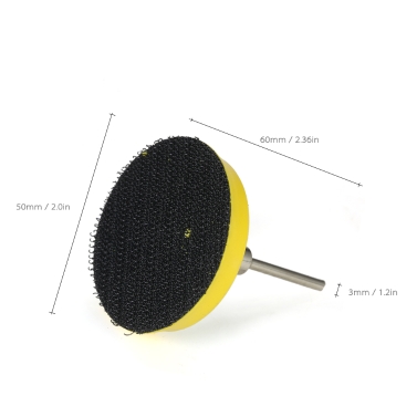 60PCS 50mm 2" Sander Disc Sanding Disk 100-2000 Grit Paper with 2inch Abrasive Polish Pad Plate for Dremel Rotary Tool