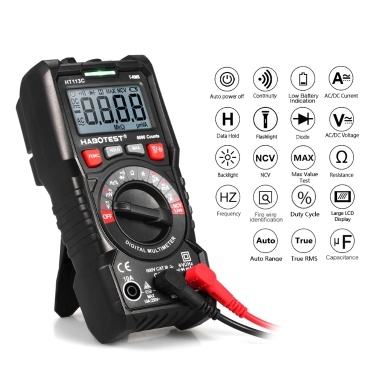 HABOTESE HT113C Digital Multimeter Auto Range True RMS 6000 Counts