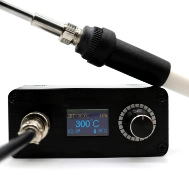QUICKO Mini T12-942 Soldering Station Kit OLED DIY Solder Electric Tools Welding Iron Tips Temperature Controller with K-Tips and Handle