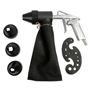 6-Piece Pneumatic Sandblasting Tool Kit Portable Sand Blasting Machine Set Versatile Sandblaster Handheld Polishing Machine Rust Remover