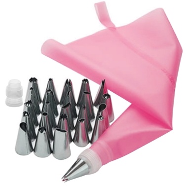 Cake Decor Stainless Steel Cake Decorating Supplies Cake Turntable 50PCS/Set DIY Cream Tools