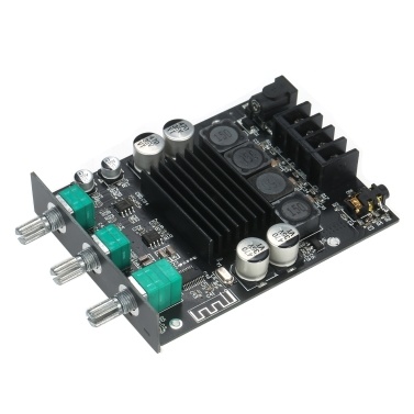 Digital Power Amplifier Board Module 100Wx2 BT5.0 Stereo Audio AMP Board with Volume Control Treble and Bass Regulator for DIY Speakers