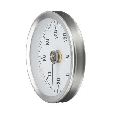 63mm Clip-on Pipe Thermometer Temperature Gauge With Spring 0-120℃ Hot Water Pipe Thermometer