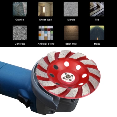 100mm 4" Diamond Segment Grinding Wheel Disc Bowl Shape Grinder Cup Concrete Granite Masonry Stone Ceramics Terrazzo Marble for Building Industry