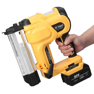 Cordless Nailing Machine Electric Stapler Woodworking Nailer with 200pcs 32mm and 200pcs 50mm Nails