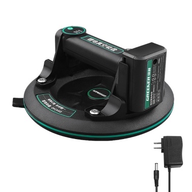 Electric Vacuum Suction Cup for Glass Tile Strong Bearing Capacity 8in Tile Sucker Electric Vacuum Glass Lifter Glass and Tile Installation and Transport Sucker