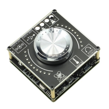 15W Stereo Amplifier Board 12/24V Speaker Audio Amplifier BT5.1 3.5mm AUX USB U-disk Input Amplification Module Support Sinilink Mobilephone APP Control