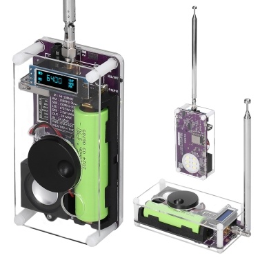 SingleSide Full Band High Sensitivity Radio Intelligent Radio Set Multifunctional Radio Receiver with Antenna Large Capacity Radio