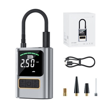 Tire Inflator Portable Air Compressor 4000mAh Air Pump for Car Tires Electric Bike Tire Pump with LED Light and Digital Pressure Gauge for Car Motorcycle Bicycle Balls