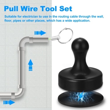 Wire Net Wire Magnetics Pull Wire Tool Cable Puller Electrical Threading Wall Floor Pipes Wiring Threader Practical Tool