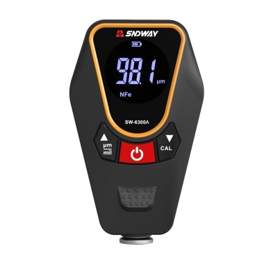 SNDWAY Paint Thickness Gauge for Cars, Coating Thickness Gauge Meter Handheld with Backlight LCD, Measuring Range 0~1200μm, Resolution 0.01μm, Fe/NFe Automatic Detection, µm/mils, Auto Off