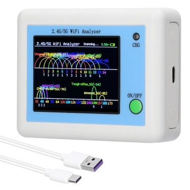 WIFI Signal Scanner 2.4G/5G WIFI Signal Usage Analyzer Router Management Assistant with 2.4inch Color Display