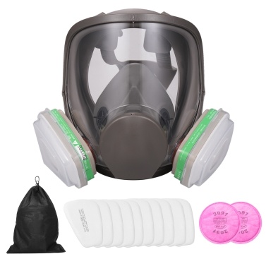 6800 Reusable Full Face Respirator Full Face Cover 18 in 1 Gas Cover Respirator for Painting Machine Polishing Welding Protection