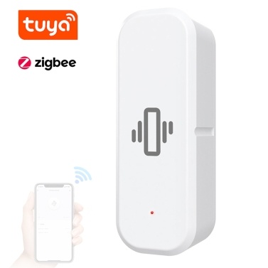 Tuya ZigBee Intelligent Vibration Drop Sensor Detector Real Time Motion Vibration Alarm Sensor (Used with ZigBee 3.0 Gateways )