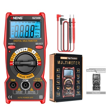 ANENG SZ309 Smart Multimeter 1999 Count High Precision Electrical Tester LCD Backlight AC/DC Voltmeter Ammeter Electrician Tools