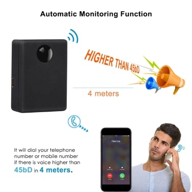 N9 2 Mic Automatic Monitoring Listening Devices in Acoustic Alarm Mini Elderly and Children Caring Device Voice System