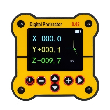 Digital Protractor Electronic Level and Angle Gauge Angle Finder Tool Protractor Inclinometer Dual Axis Level 0.02°Resolution Woodworking Tools for Construction Woodworking and Machinery