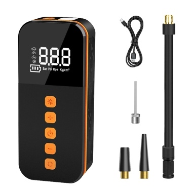 Portable Car Air Pump 150PSI Wireless Air Compressor Handheld Electric Tire Inflator with LED Light Support Power Bank/Auto-Off Function 5 Inflation Modes