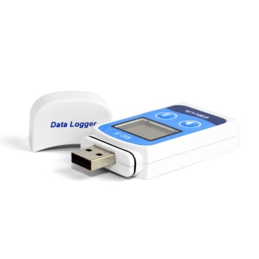 Elitech RC-5 Temperature Data Logger High Accuracy USB Data Recorder 32000 Points LCD Display IP67 Waterproof Industrial Data Loggers for Cold Chain Transportation