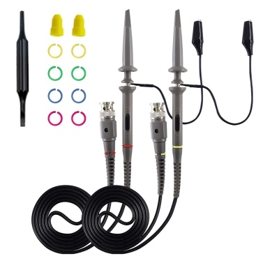 Oscilloscope Probe with Accessories Kit 100MHz Oscilloscope Clip Probes