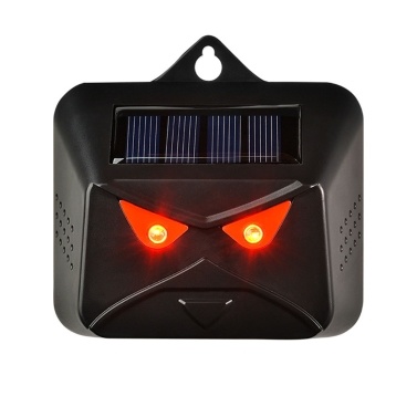 Multi-silicon Solar Panel Battery Dual Powered Animals Repeller Dog Bird Repeller Red LED Light Flashing Repellent Deterrent Device