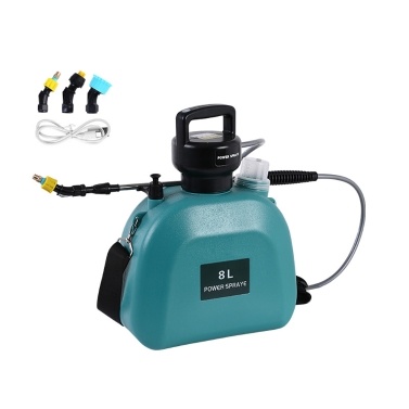 USB Rechargeable Shouldered Sprinkler Handheld Electric Sprayer Multifunctional Garden Plants Sprayer Window Cleaning Tool 8L