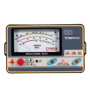 Insulation Resistance Meter Digital Ohmmeter  Handheld Insulation Tester Megameter 0-2000MΩ 1000V High Accuracy Megohmmeter Insulation Measurement Instrument