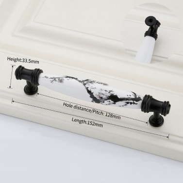Cabinet Handle Bedroom Shoe Cabinet Cabinet Pull Cabinet Hardware Handle Pull Cabinet & Furniture Pull Cabinet Drawer Handle Door Auxiliary Handle European Style Chinese Landscape Painting