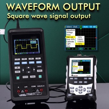 TOOLTOP DS0120M 320x240 High Definition 2.4 Inch TFT Color Screen Digital Oscilloscope 120MHz Bandwidth 500MSa/s Sampling Rate Professional Tool with Backlight Waveform Storage