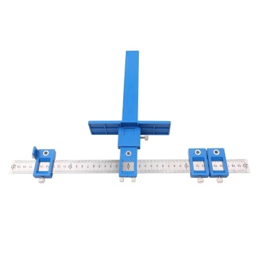 Cabinet Hardware Jig Punch Locator Adjustable Woodworking Drilling Dowelling Tool For Handles Knobs on Doors Drawer Pull with Inch and Metric Units