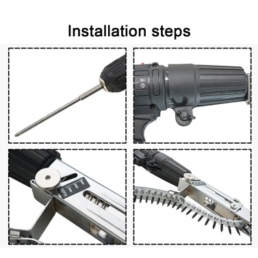Screw Tool Heads Chains Nail Machine Heads Handheld Automatic Screw Spike Electric Automatic Stitching Machine Utility Hardware Tools