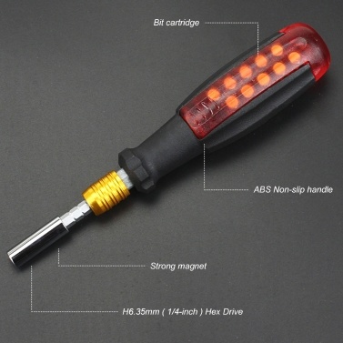 KKmoon 11-in-1 Portable Multibit Screwdrivers Telescoping CR-V Magnetic Screwdriver Multitool with 10 Bit Sizes Torx Slotted Cross Triwing Tips