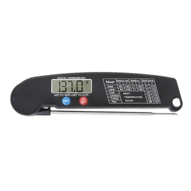Thermometer Digital Instant Read Meat Thermometer Food Cooking Temperature Tester with Rotatable Probe Backlight for Grill BBQ Milk Kitchen Use