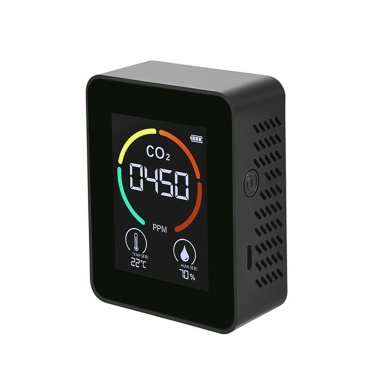 Portable Intelligent Air Quality Detector Home/Office/School Use Multi-Functional Digital Display CO2/Temperature/Humidity Monitor Gases Analyzer