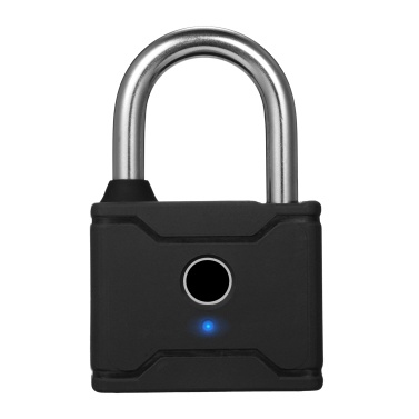 T1006D Smart Fingerprint Padlock Rechargeable Keyless 20 Fingerprints Emergency Unlocking Easy Operation IP65 Waterproof Anti-theft Security Padlock Door Luggage Backpack Lock