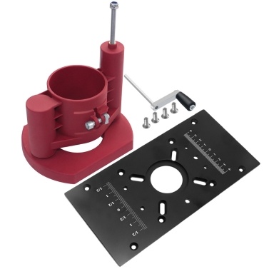 Router Table Insert Plate and Router Lift Kit Woodworking Router Lift Flip Plate Set Engraving Machine Trimming Machine Accessory