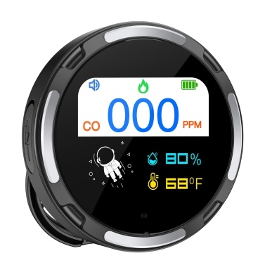 2.1-inch Display Detector Portable Carbon Monoxide Tester Multifunctional Temperature and Humidity Test Meter Electrochemical Sensor IP65 Waterproof Household Air Quality Meter