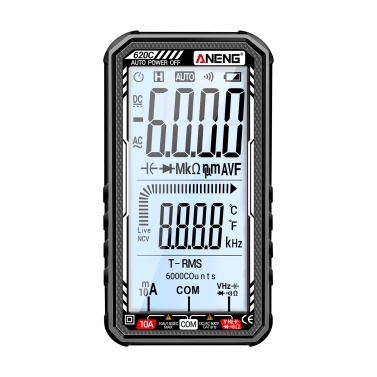ANENG 620C Digital Multimeter 6000 Counts Transistor Testers True RMS Auto Electrical Capacitance Meter AC/DC Ammeter Voltmeter